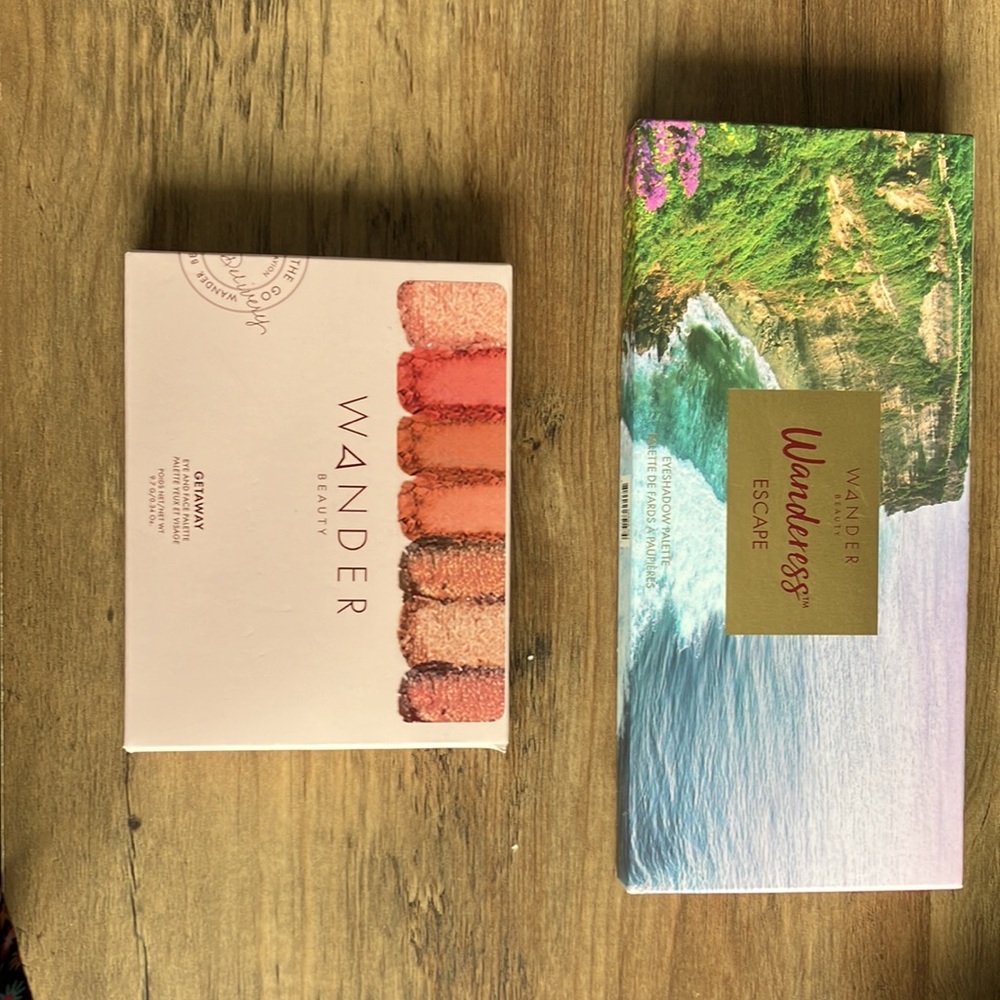 BNIB Wander Beauty Getaway Eye and Face Palette & Wanderess Eyeshadow Palette